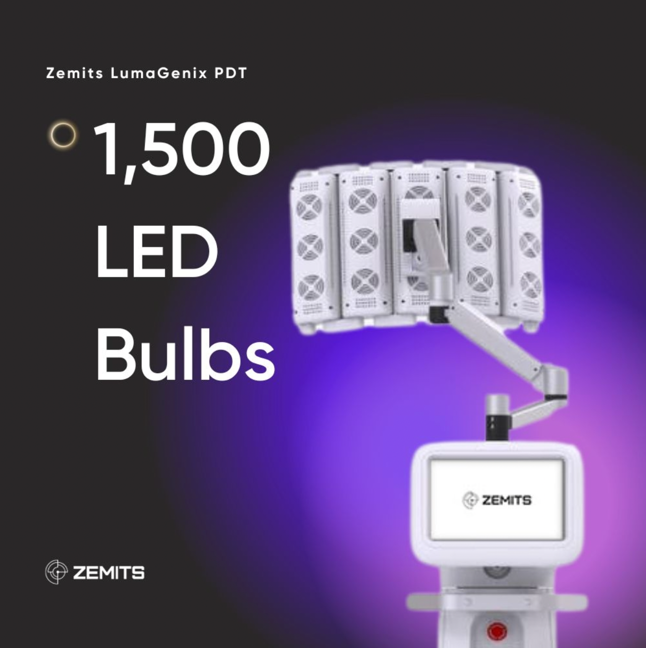 Zemits LumaGenix PDT Professioneel LED-lichttherapieapparaat